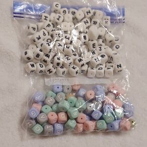Silicone Alphabet Beads Lot